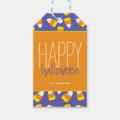 Candy Corn Happy Halloween Cadeaulabel (Voorkant)