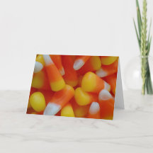 Candy Corn Happy Halloween Card 