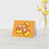 Candy Corn Happy Halloween Kaarten (Gele Bloem)