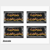Candy Corn Happy Halloween Rechthoekige Sticker (Vel)