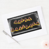 Candy Corn Happy Halloween Rechthoekige Sticker (Envelop)