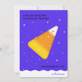 Candy Corn Happy Herfst Holiday Kaart (Voorkant)