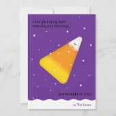 Candy Corn Happy Herfst Holiday Kaart (Voorkant)