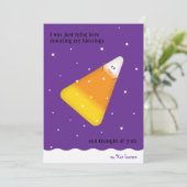 Candy Corn Happy Herfst Holiday Kaart (Staand voorkant)