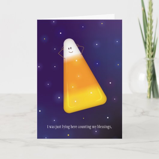 Candy Corn Happy Herfst Y'all Wenskaart Kaart (Voorkant)