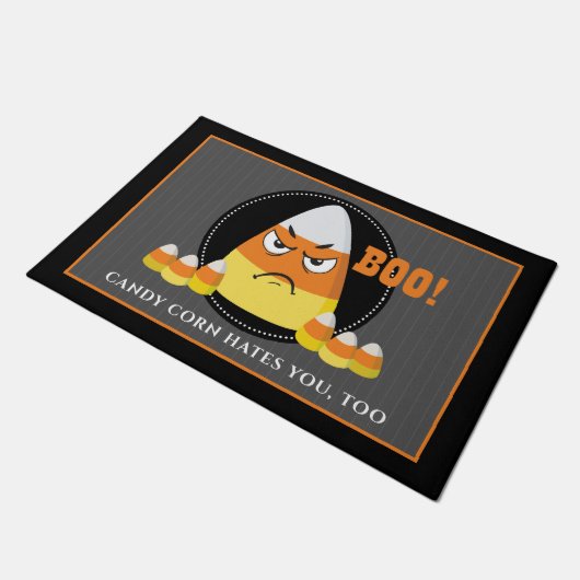 Candy Corn Hater Halloween Deurmat (Schuin)