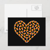 Candy Corn Heart Briefkaart (Voorkant / Achterkant)