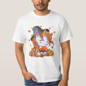 Candy Corn Herfst Kleine Meisje T-shirt (Voorkant)