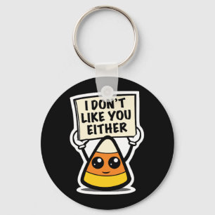 Candy Corn "Ik vind je ook niet leuk" Sleutelhanger