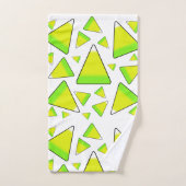Candy Corn in Green & Yellow Bad Handdoek (Handdoek)