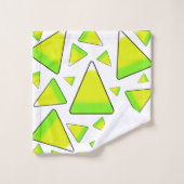 Candy Corn in Green & Yellow Bad Handdoek (Wasdoekje)