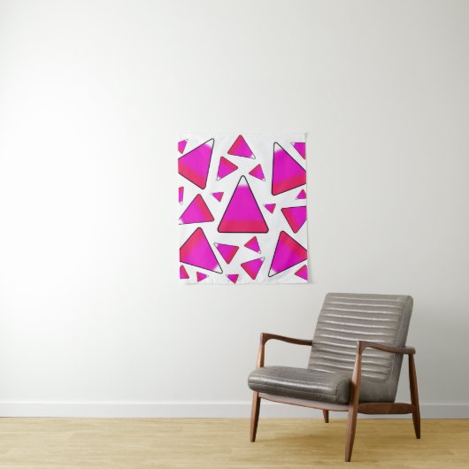Candy Corn in Pinks Wandkleed (In situ)