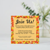 Candy Corn Invitation Kaart (Staand voorkant)