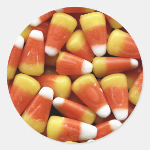 Candy Corn Jumble Ronde Sticker
