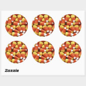 Candy Corn Jumble Ronde Sticker (Vel)