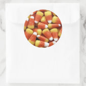 Candy Corn Jumble Ronde Sticker (Tas)
