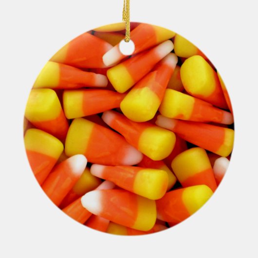 Candy Corn Keramisch Ornament (Achterkant)