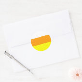 Candy Corn-kleur Ronde Sticker (Envelop)