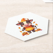 Candy Corn Koe Kartonnen Onderzetters (Schuin)