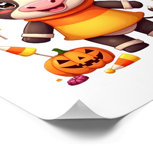 Candy Corn Koe Poster (Hoek)