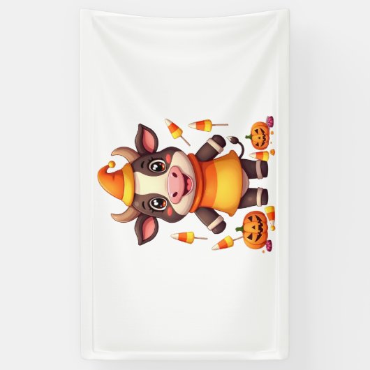 Candy Corn Koe Spandoek (Verticaal)