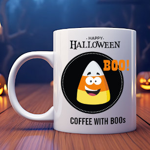 Candy Corn Koffie met Boos Halloween Koffiemok