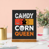 Candy Corn Koningin Halloween SVG-ontwerp Acryl Bord (Huwelijk)