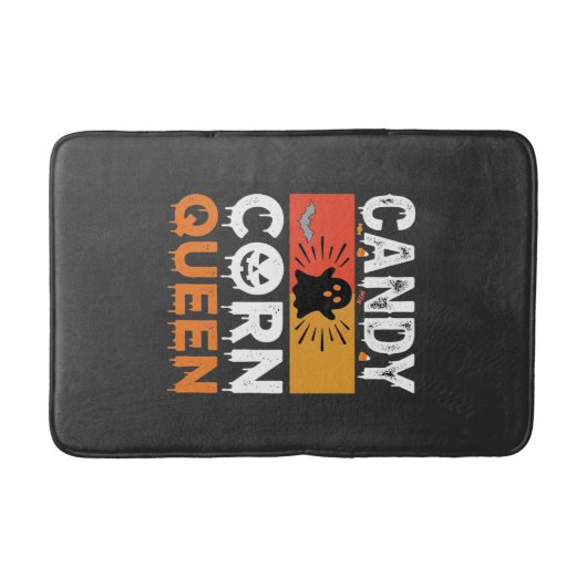 Candy Corn Koningin Halloween SVG-ontwerp Badmat (Voorkant)