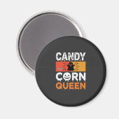 Candy Corn Koningin Halloween SVG-ontwerp Magneet (Voorkant / Achterkant)