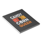 Candy Corn Koningin Halloween SVG-ontwerp Notitieblok (Schuin)