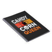 Candy Corn Koningin Halloween SVG-ontwerp Notitieboek (Rechterzijde)