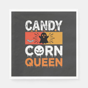 Candy Corn Koningin Halloween SVG-ontwerp Servet