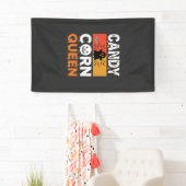 Candy Corn Koningin Halloween SVG-ontwerp Spandoek (Insitu)