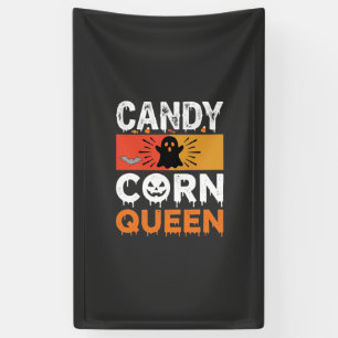 Candy Corn Koningin Halloween SVG-ontwerp Spandoek