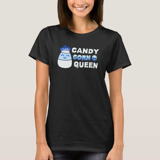 Candy Corn Koningin Halloween T-shirt (Voorkant)