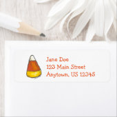 Candy Corn Labels in Halloween of Thanksgiving (Insitu)