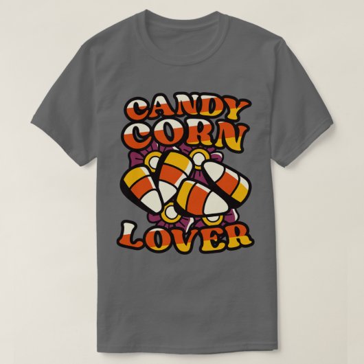 Candy Corn Lover Leuk Kleurrijk Halloween Snoep T-shirt (Design voorkant)