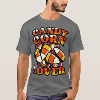 Candy Corn Lover Leuk Kleurrijk Halloween Snoep T-shirt