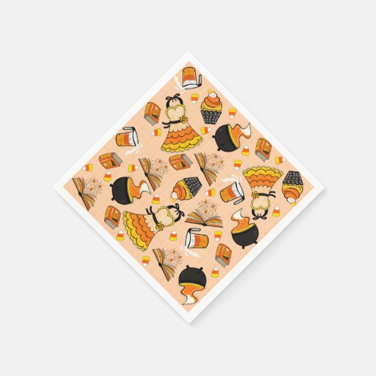 Candy Corn Magic Cocktail servetten (Hoek)