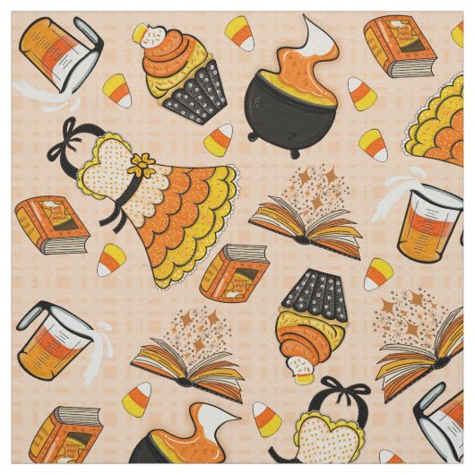 Candy Corn Magic Fabric Stof (Swatch)