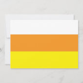 Candy Corn Martini Halloween Feestuitnodiging Kaart (Achterkant)