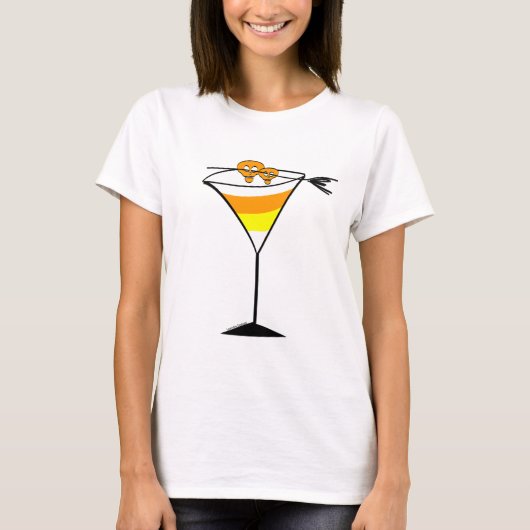 Candy Corn Martini Tee shirt (Voorkant)