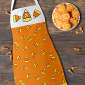 Candy Corn Monogram Oranje Halloween Schort