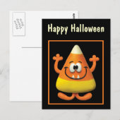 Candy Corn Monster Briefkaart (Voorkant / Achterkant)
