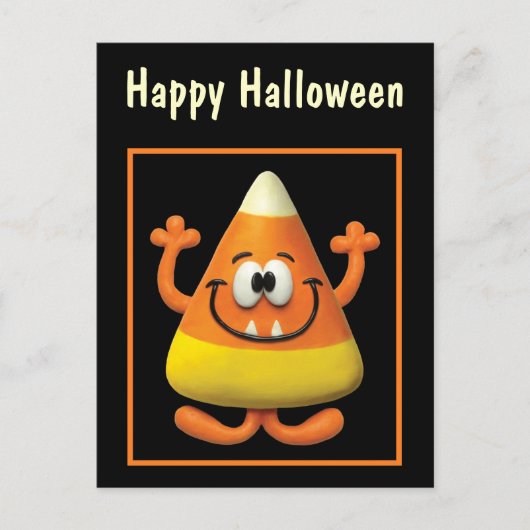 Candy Corn Monster Briefkaart (Voorkant)