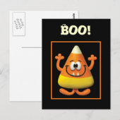 Candy Corn Monster Briefkaart (Voorkant / Achterkant)