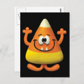 Candy Corn Monster Briefkaart (Voorkant / Achterkant)