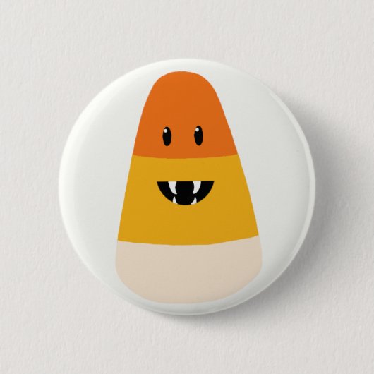 Candy Corn Monster Button (Voorkant)