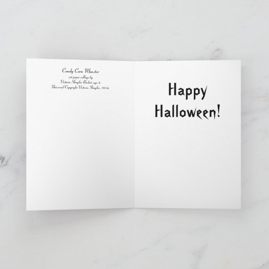 Candy Corn Monster Kaart (Binnen)