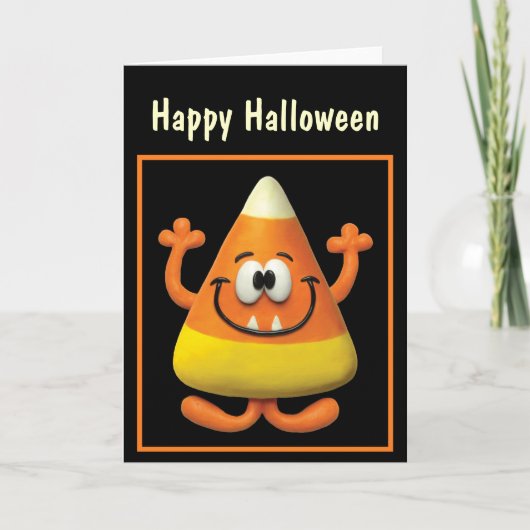 Candy Corn Monster Kaart (Voorkant)